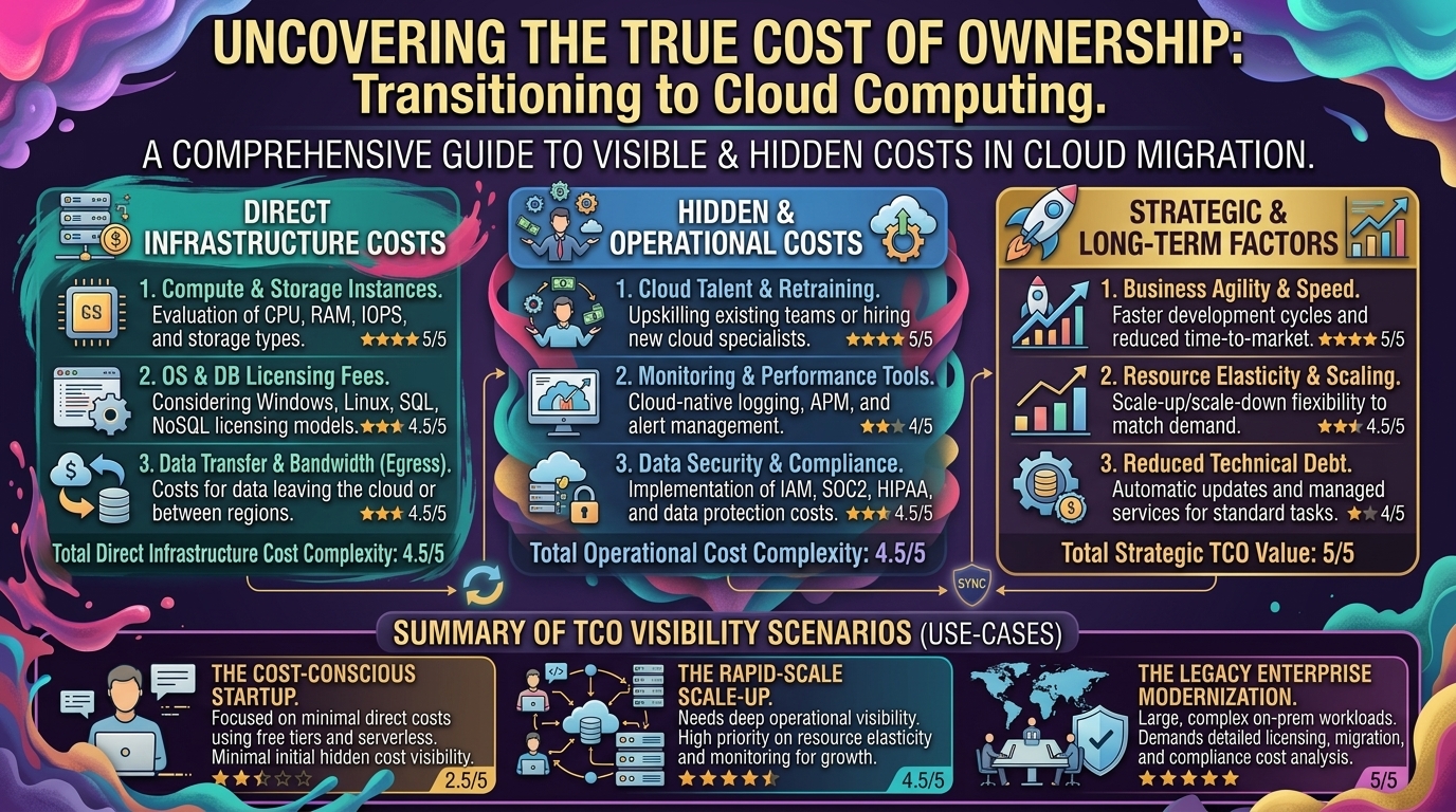 How to evaluate the true cost of ownership when transitioning a business infrastructure to cloud computing environments.